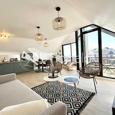 T2 Neuf Top Cocooning Terrasse - Face A La Mer Ploemeur Exterior foto