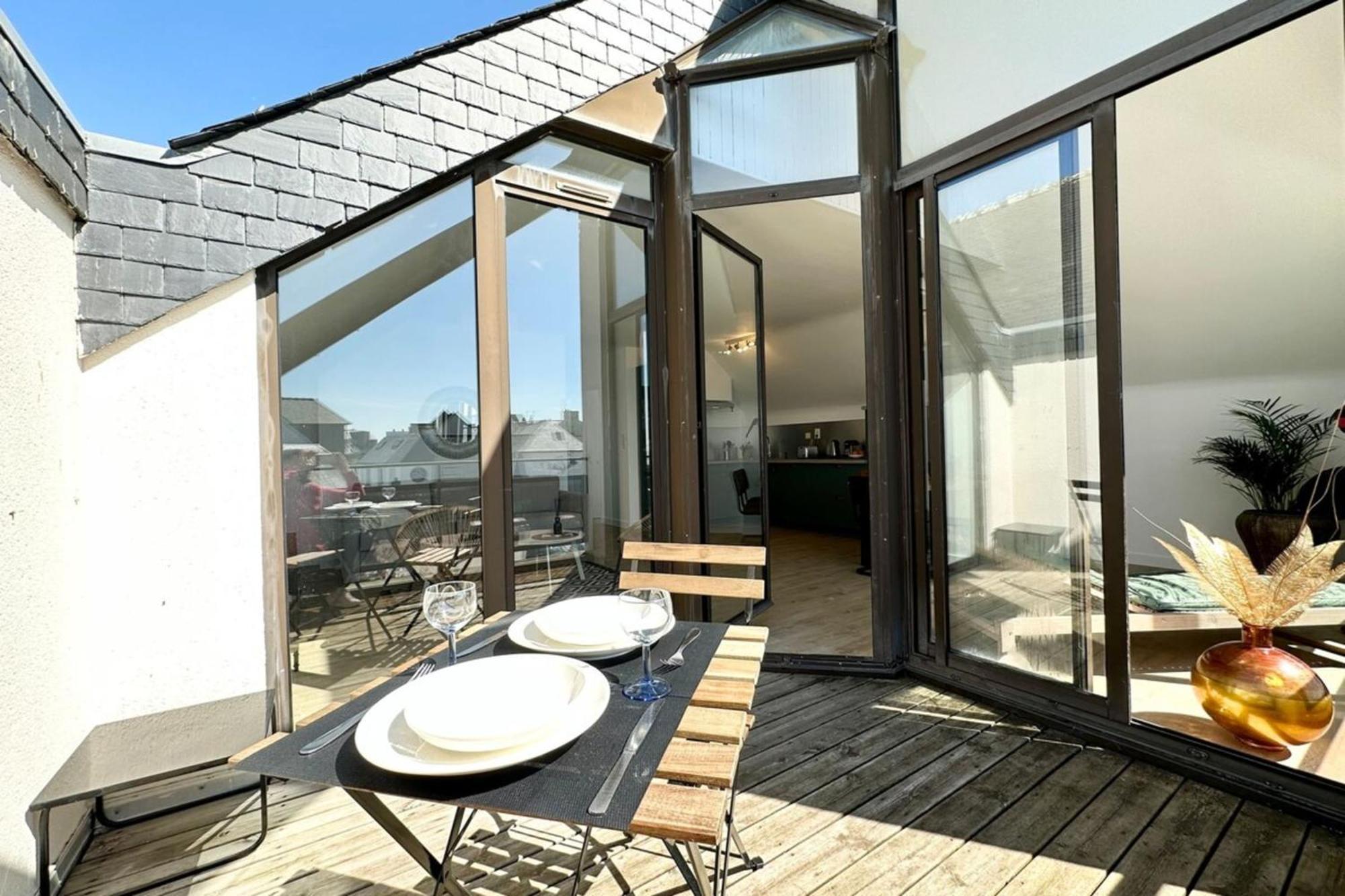 T2 Neuf Top Cocooning Terrasse - Face A La Mer Ploemeur Exterior foto