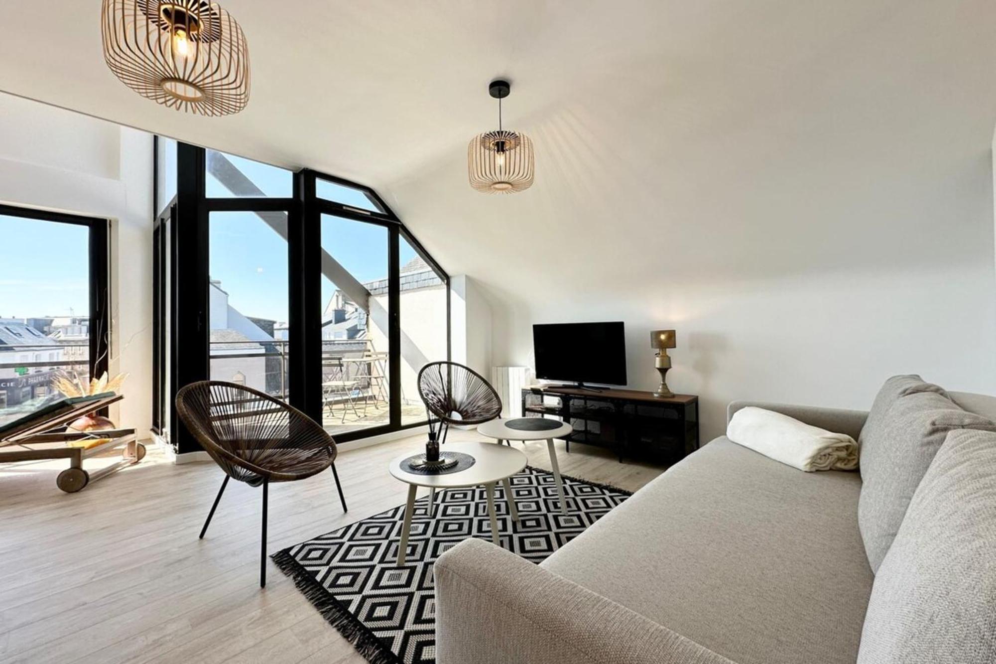 T2 Neuf Top Cocooning Terrasse - Face A La Mer Ploemeur Exterior foto